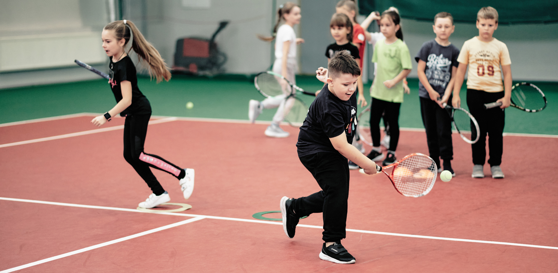 Новый набор детей в группы по обучению теннису